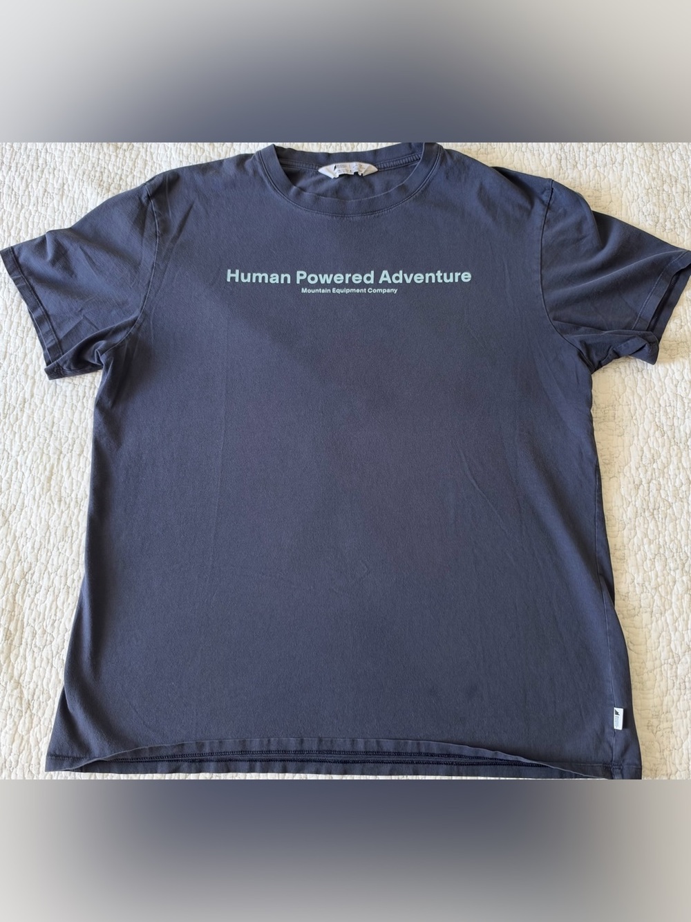 Mountain Equipment Company Human Powered Adventure Graphic T-Shirt Gray Large
